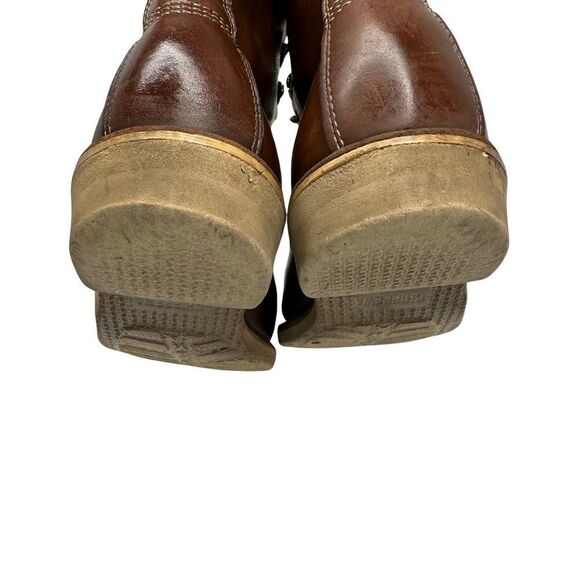 CHIPPEWA Boots Vintage Brown Leather Lace up Size 8 E - Picture 12 of 16